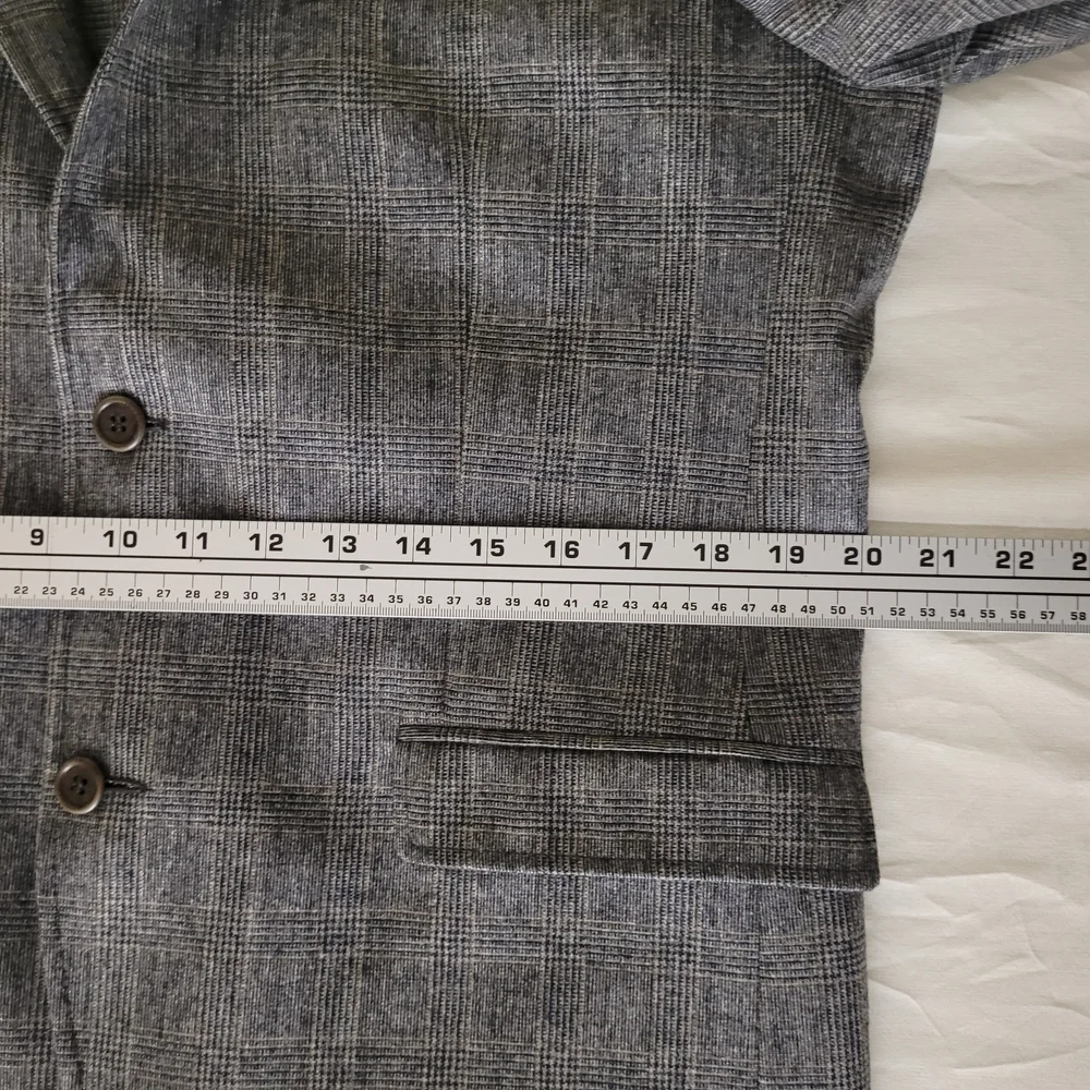Emile Lafaurie 40R Gray Glen‎ Plaid Wool Blend Blazer Sport Coat Classic Office